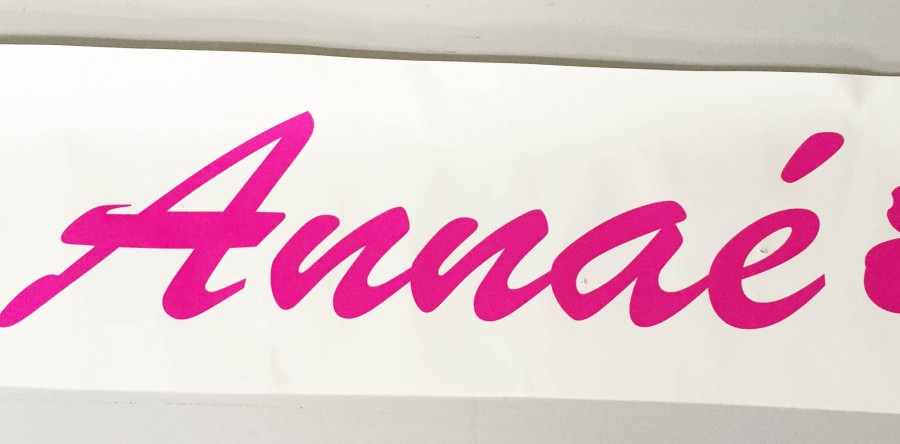 Autocollant personnalisé (nom, prénom, logo, photo…) pour mur