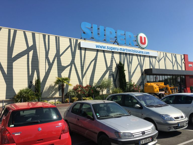Marquage bardage Magasin Super U