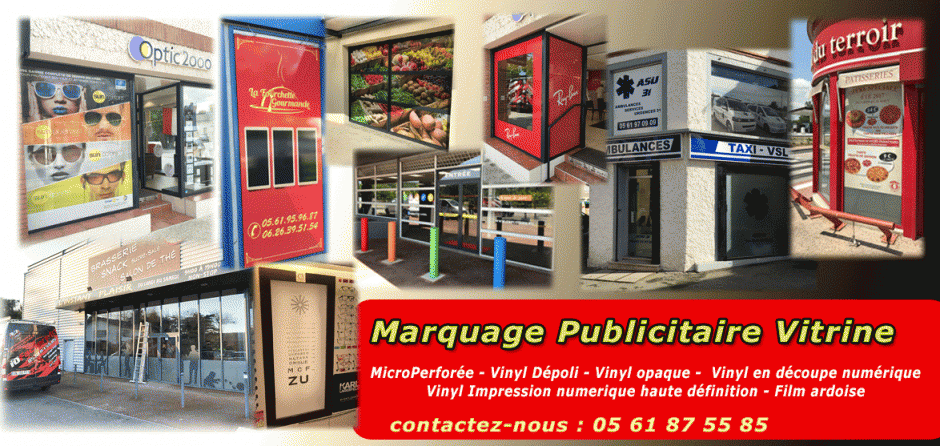 marquage vitrine