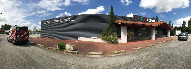 Enseigne lettrage dibond découpe numerique – CAP Loisirs (Palaminy)