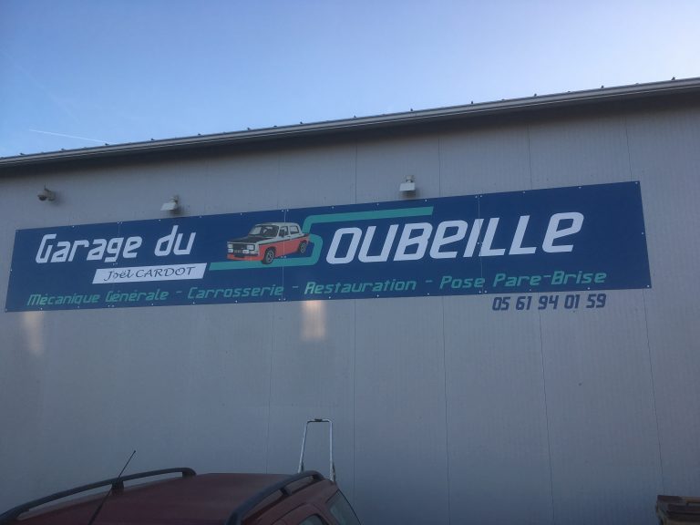 Nouvelle Enseigne Dibond – Garage du Soubeille (Boulogne sur gers)