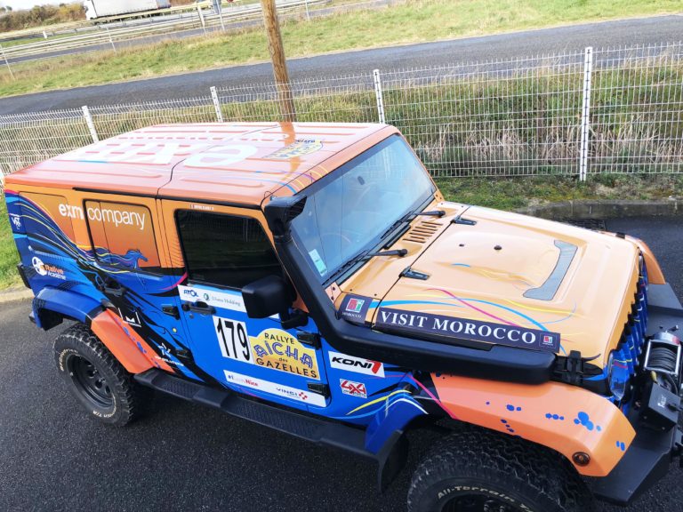 Total Covering sur JEEP Wrangler – Rallye AICHA des Gazelles 2019 — EXM Company