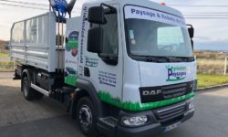 Marquage Pub Camion DAF – Société Pyrénées Paysages