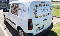 Marquage Publicitaire véhicule – Biscuterie Vital (Martres)