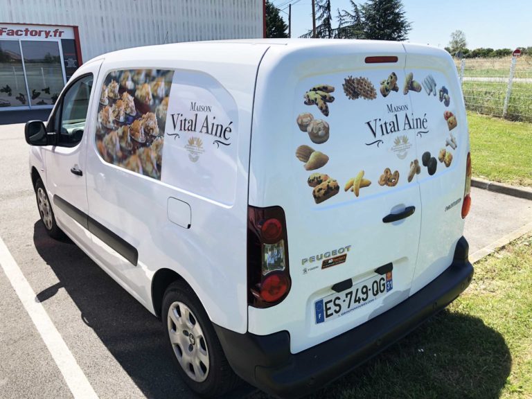 Marquage Publicitaire véhicule – Biscuterie Vital (Martres)