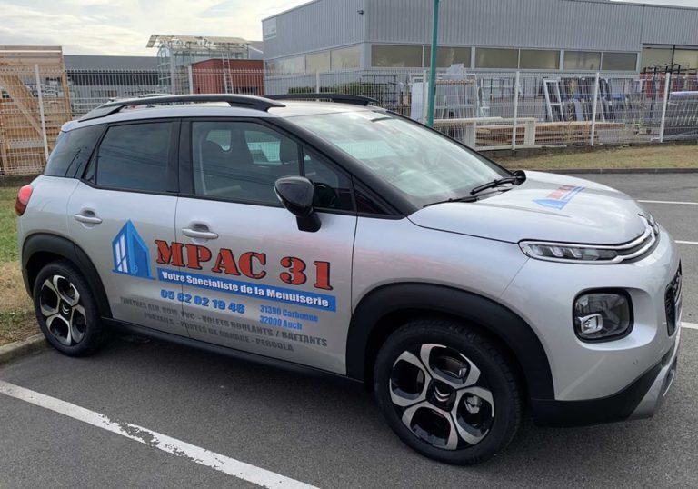 Marquage pub Citroën C3 Aircross (société MPAC31)