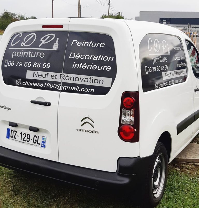 Marquage Pub Citroen Berlingo – CDP Peinture