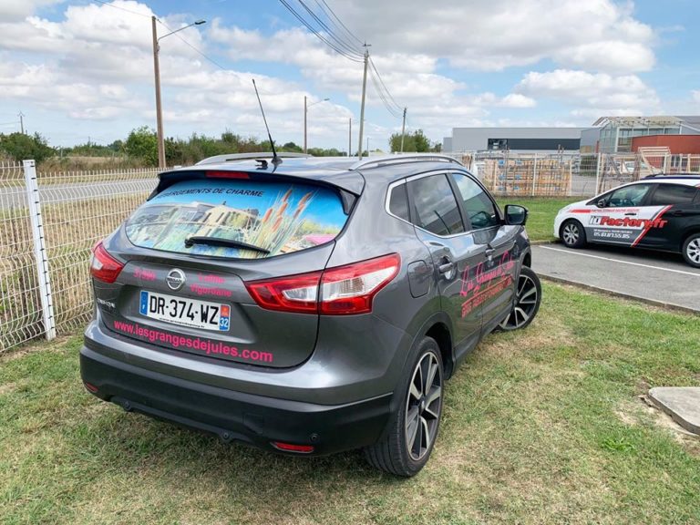 Marquage Pub Nissan Qashqai – Les Granges de Jules