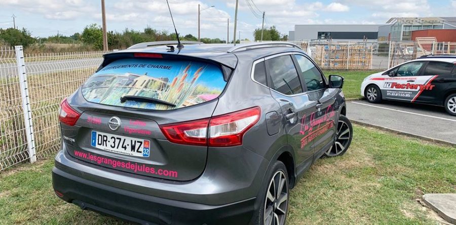 Marquage Pub Nissan Qashqai – Les Granges de Jules