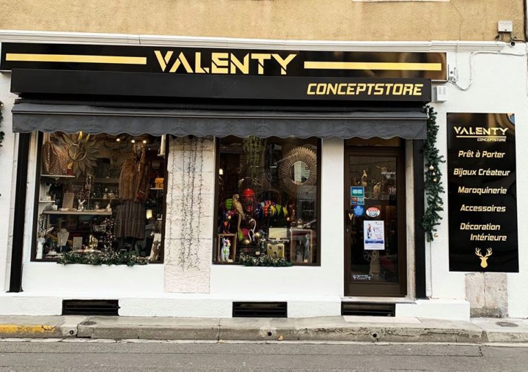 Nouvelle Enseigne VALENTY ConceptStore Cazères