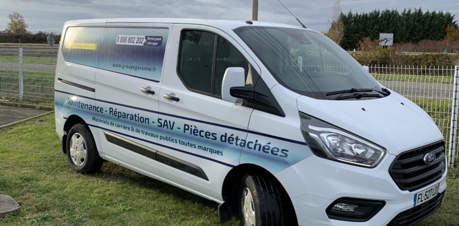 Marquage Pub FORD Connect et Transit (Groupe Garonne)