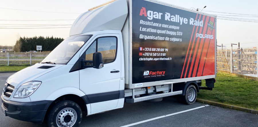 Marquage Camion Mercedes 20m3 — Agar Rallye Raid