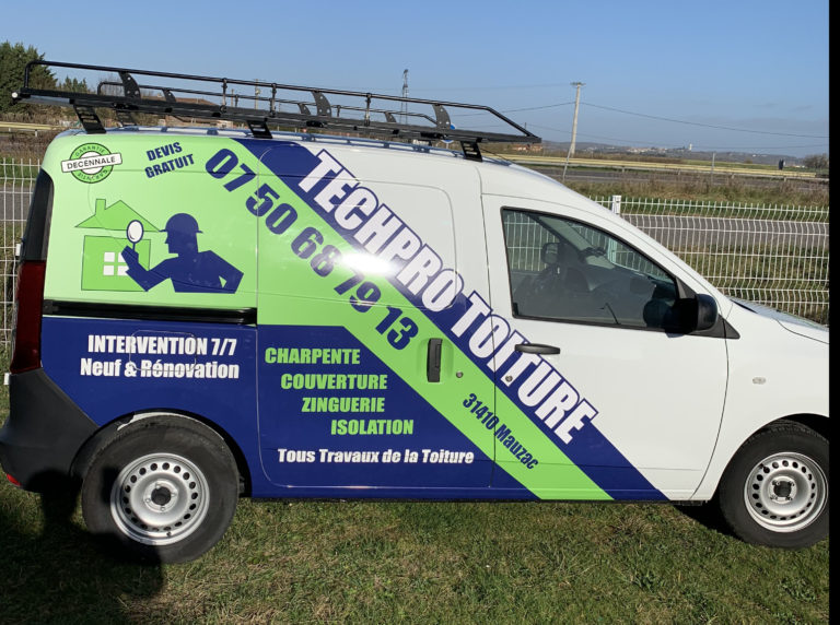 Covering Partiel Dacia – société TechPro Toiture (Mauzac)