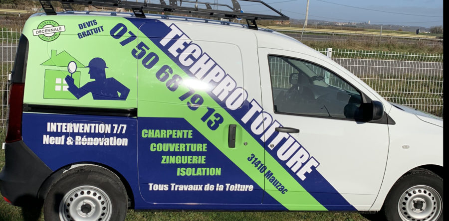 Covering Partiel Dacia – société TechPro Toiture (Mauzac)