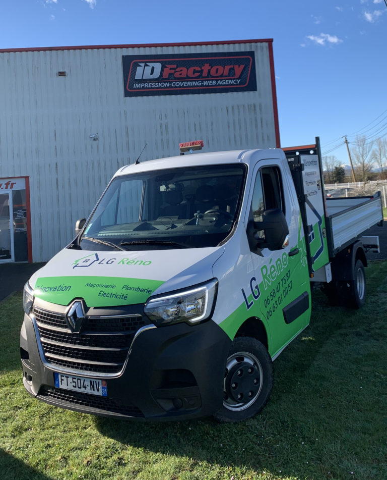 Semi-Covering camion Renault Benne — Entreprise LG RENO