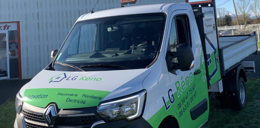 Semi-Covering camion Renault Benne — Entreprise LG RENO