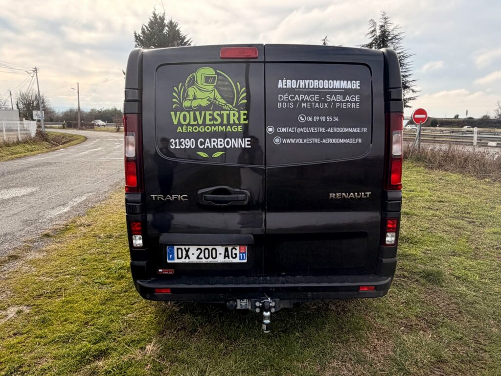 Marquage publicitaire Volvestre Aérogommage