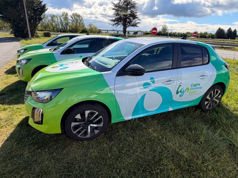 On continue le marquage de la flotte de Peugeot e-208 !