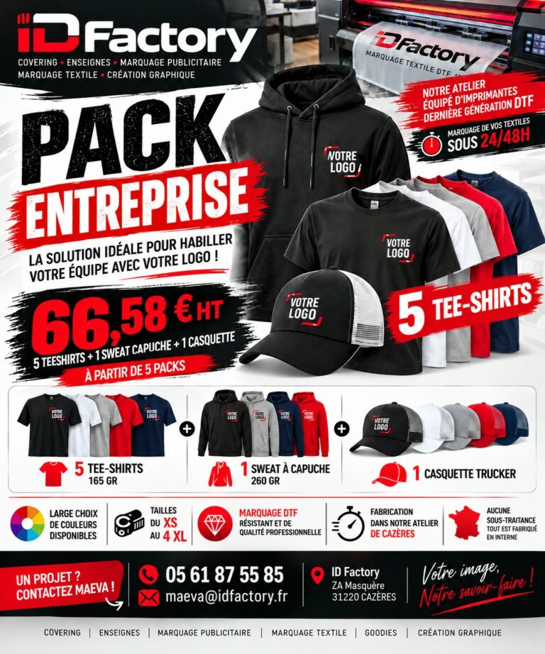 Donnez une image pro à votre équipe dès 66,58 € HT !