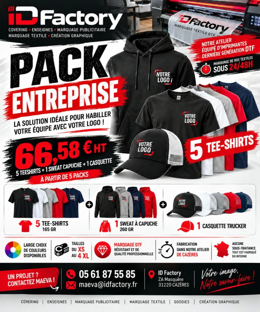Donnez une image pro à votre équipe dès 66,58 € HT !