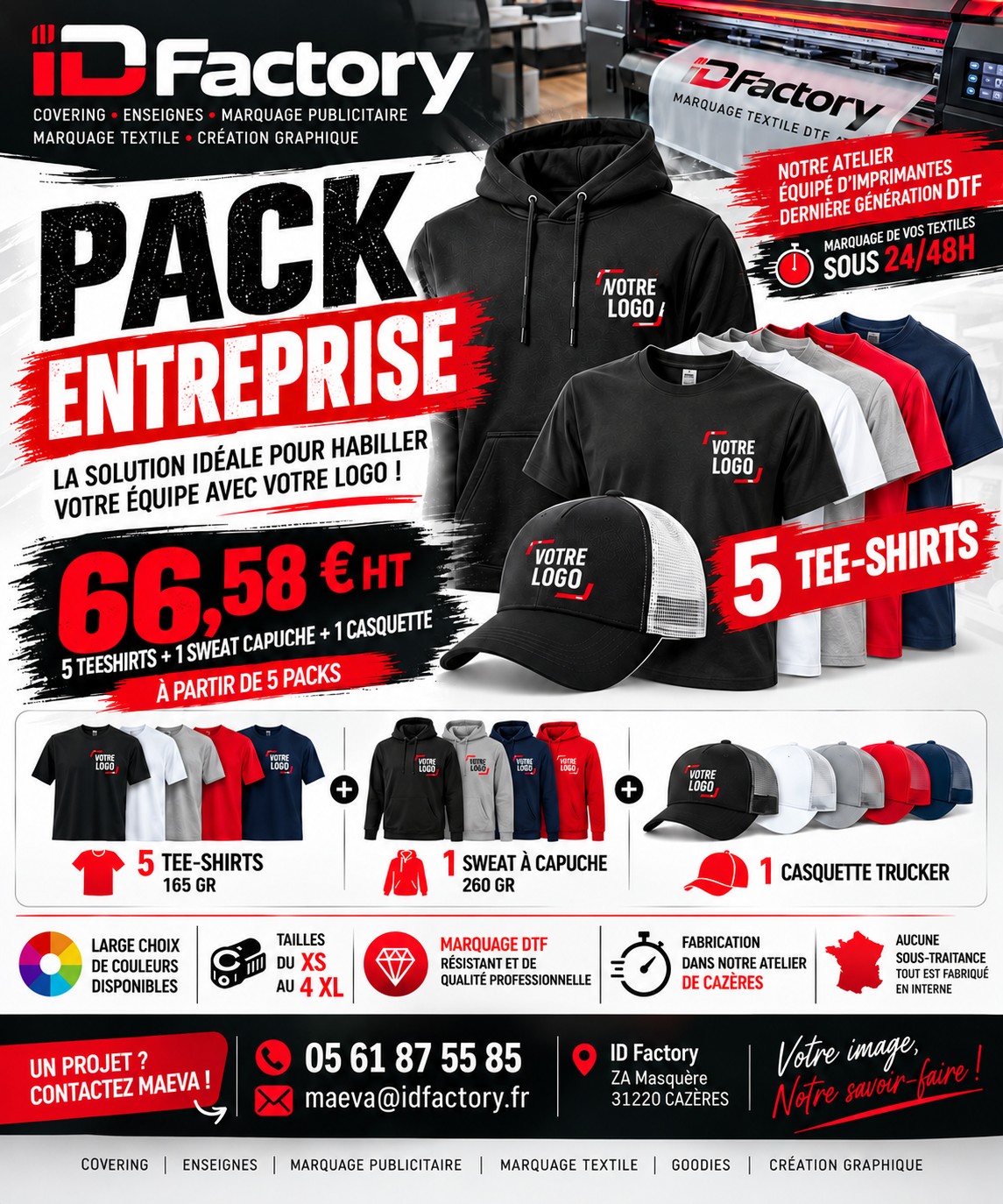 Donnez une image pro à votre équipe dès 66,58 € HT !