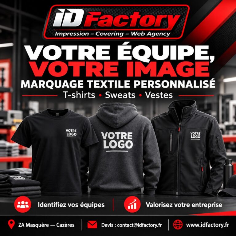 Sur un chantier comme chez vos clients, rendez votre équipe immédiatement identifiable.
